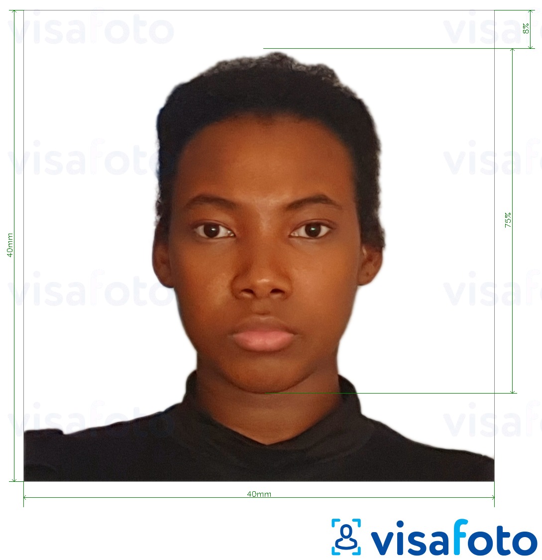 Cameroon visa photo